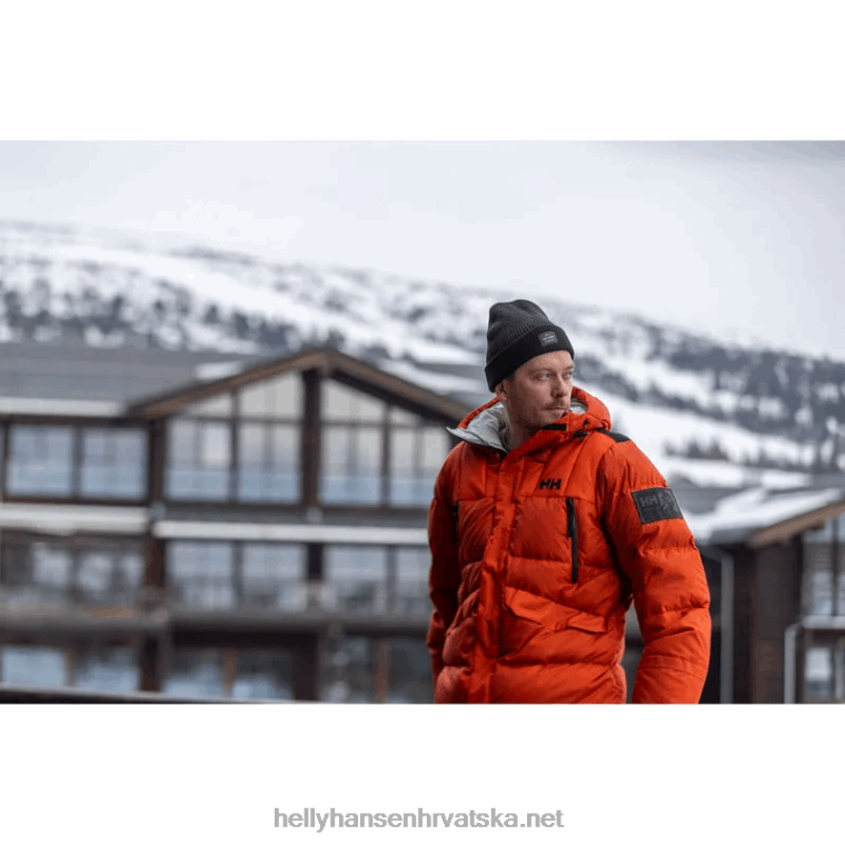 J0HV377 muška arctic patrol down parka muškarci Helly-Hansen patrolni oran