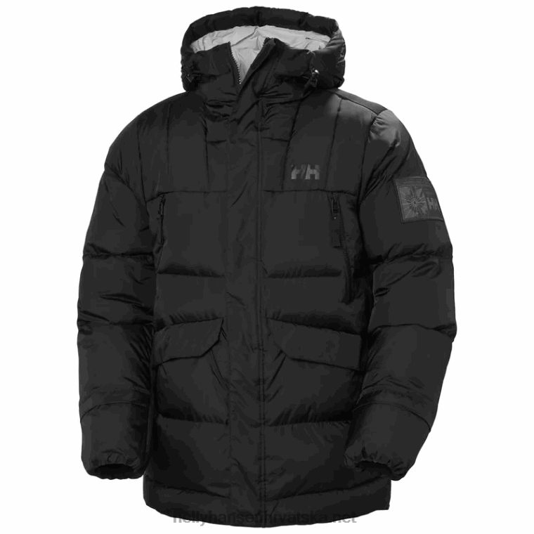 J0HV378 muška arctic patrol down parka muškarci Helly-Hansen crno