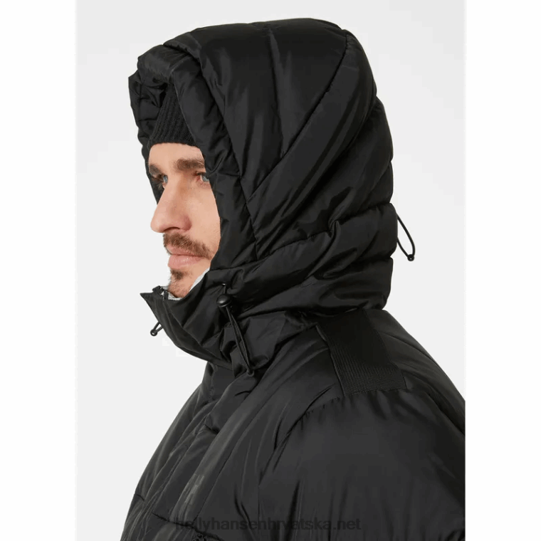 J0HV378 muška arctic patrol down parka muškarci Helly-Hansen crno