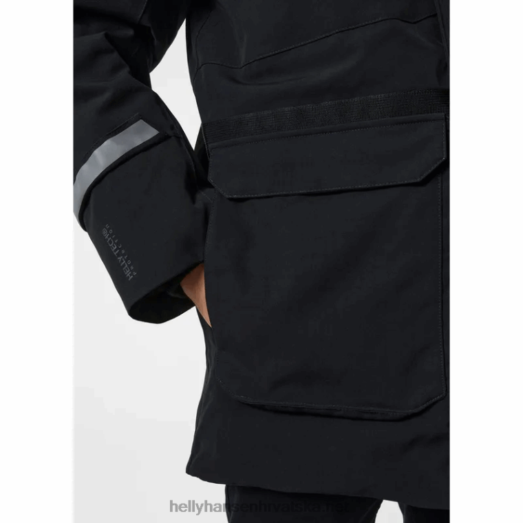J0HV385 muška varanger spuštena parka muškarci Helly-Hansen crno