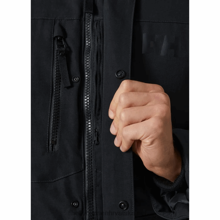 J0HV385 muška varanger spuštena parka muškarci Helly-Hansen crno