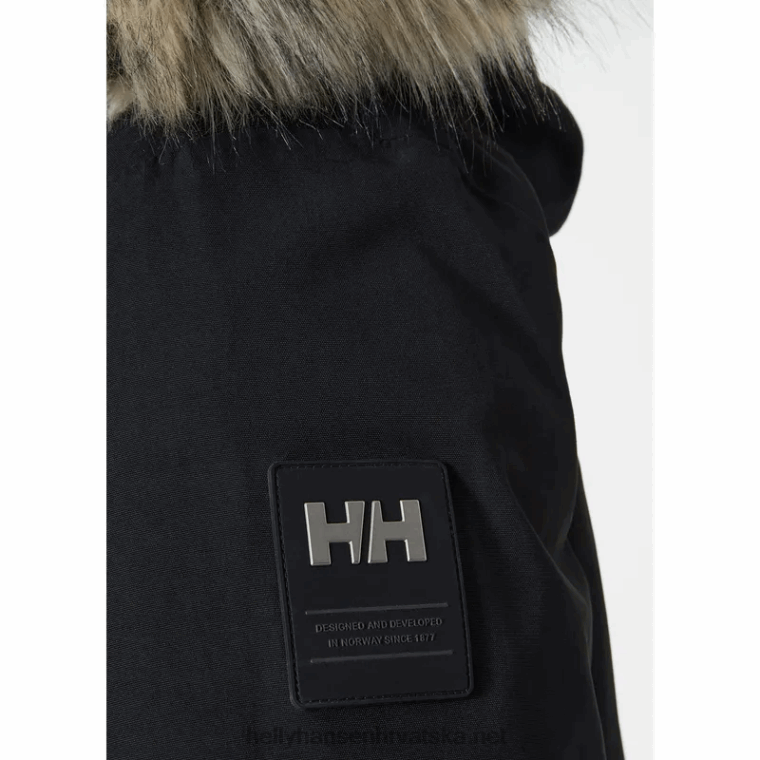 J0HV385 muška varanger spuštena parka muškarci Helly-Hansen crno