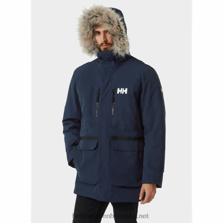 J0HV386 muška varanger spuštena parka muškarci Helly-Hansen mornarica