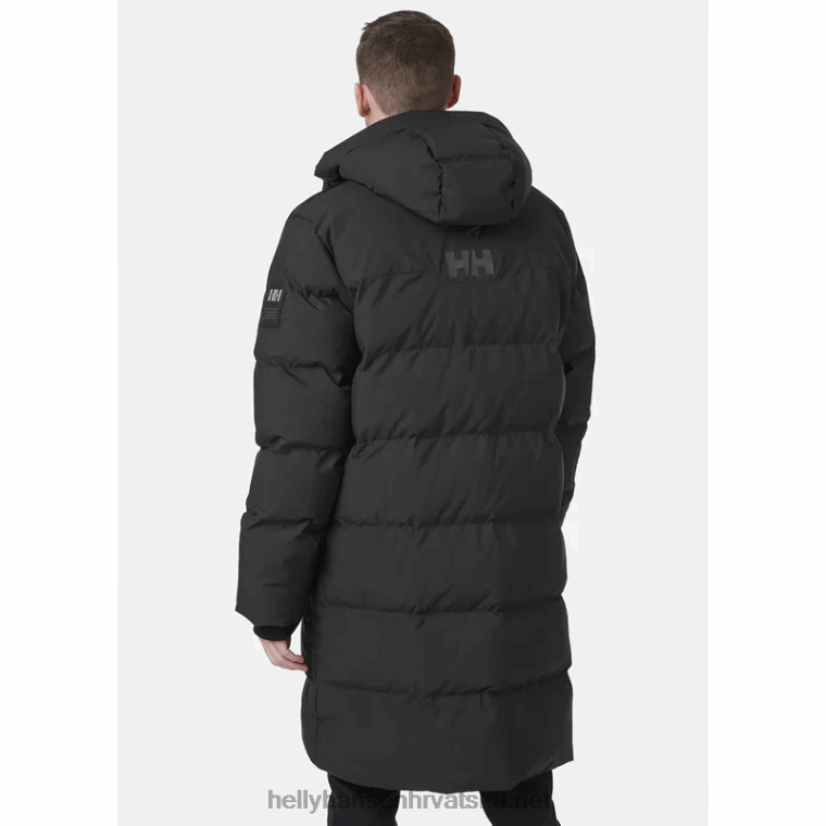 J0HV397 muška alaska parka muškarci Helly-Hansen crno