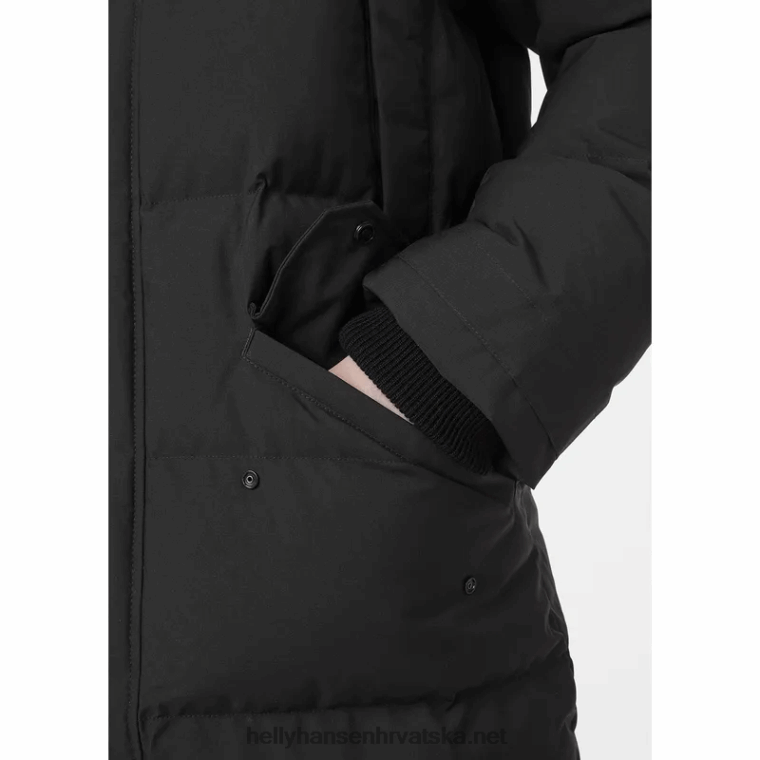 J0HV397 muška alaska parka muškarci Helly-Hansen crno