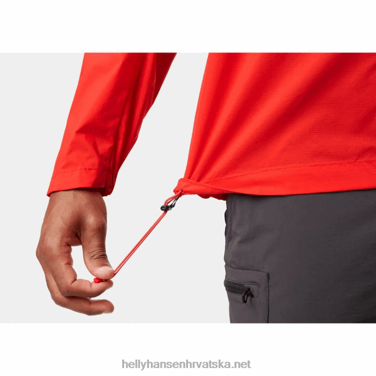 J0HV217 muška jakna rapide vjetrovka muškarci Helly-Hansen upozorenje crveno
