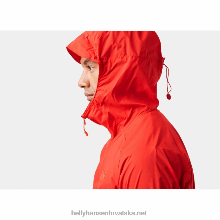 J0HV217 muška jakna rapide vjetrovka muškarci Helly-Hansen upozorenje crveno