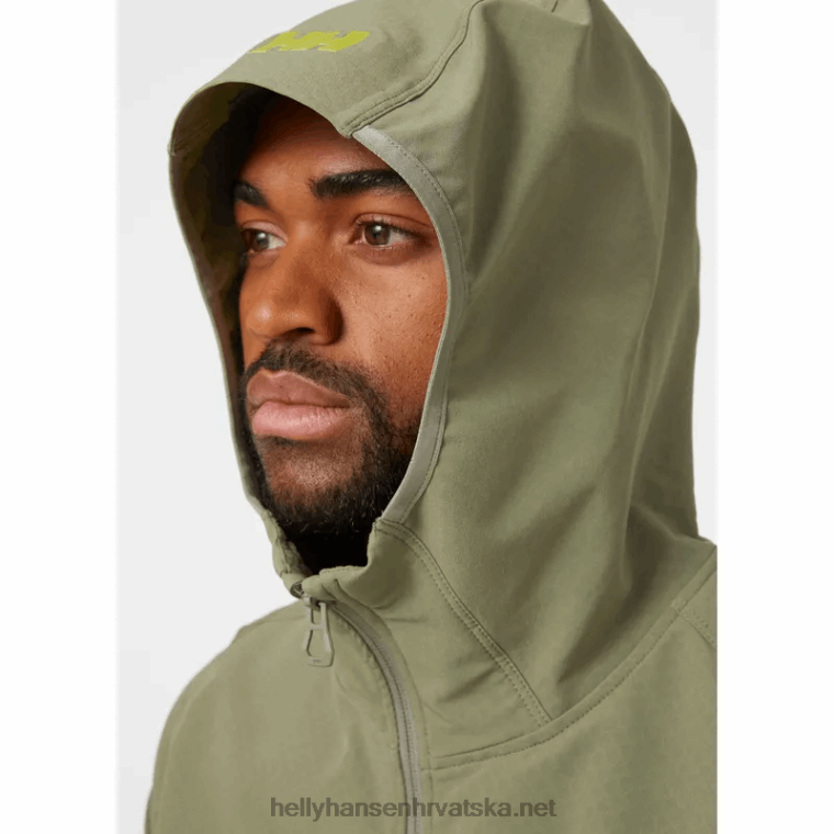 J0HV223 muška kaskadna štitasta jakna muškarci Helly-Hansen lav zeleno