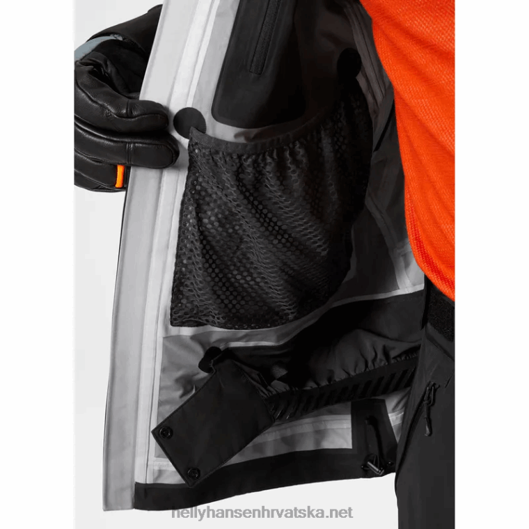 J0HV145 muška skijaška jakna elevation infinity 2.0 muškarci Helly-Hansen crno