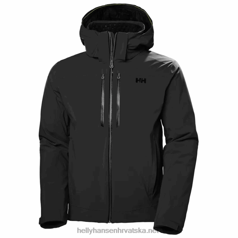 J0HV406 muška alpha â€¯lifaloft izolirana skijaška jakna muškarci Helly-Hansen crno
