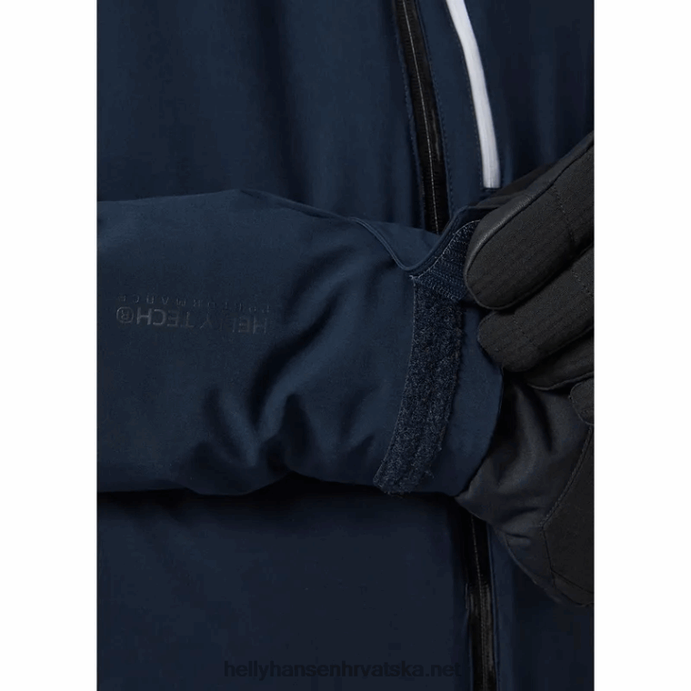 J0HV420 muška skijaška jakna s izolacijom Swift Team muškarci Helly-Hansen crno