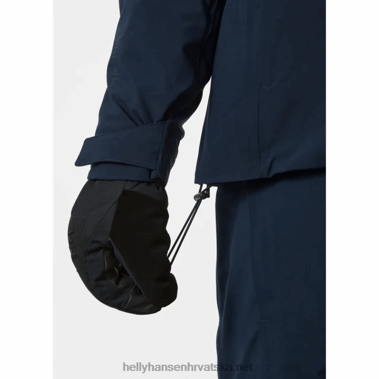 J0HV420 muška skijaška jakna s izolacijom Swift Team muškarci Helly-Hansen crno