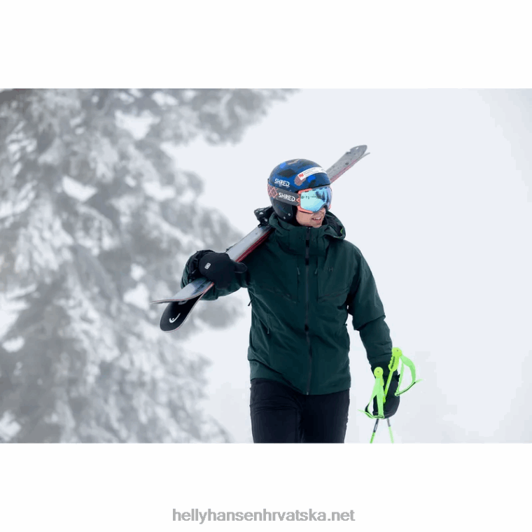 J0HV421 muška alpha infinity izolirana skijaška jakna muškarci Helly-Hansen mornarica