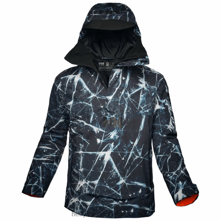 J0HV437 muška ullr d izolirana skijaška anorak jakna muškarci Helly-Hansen ocean camo
