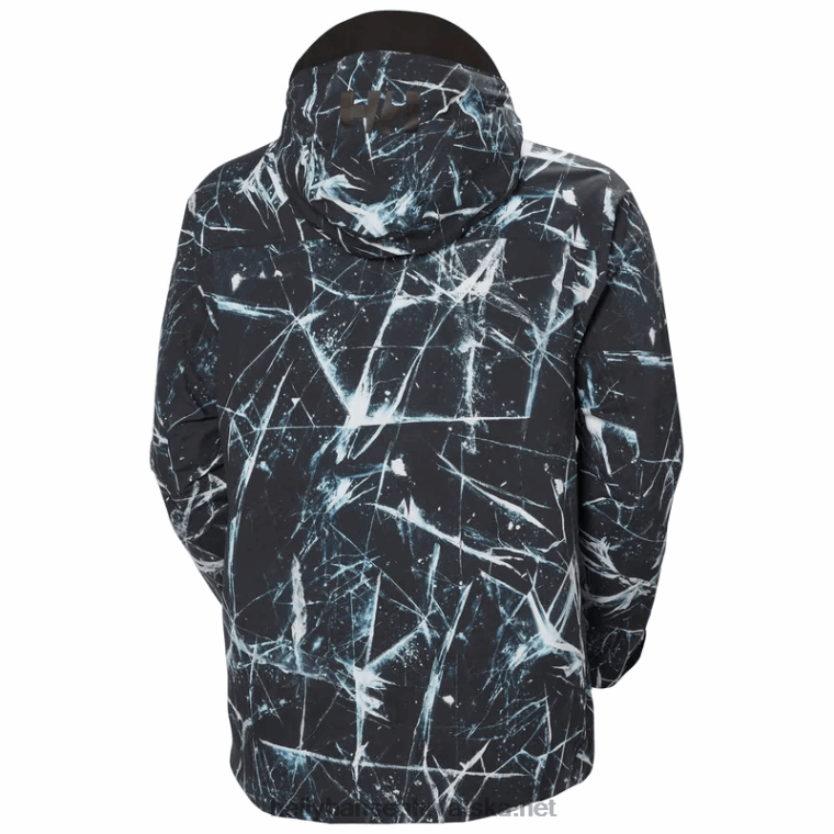 J0HV437 muška ullr d izolirana skijaška anorak jakna muškarci Helly-Hansen ocean camo