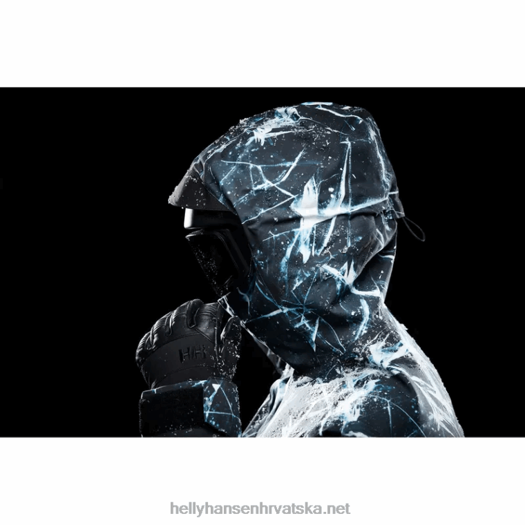 J0HV437 muška ullr d izolirana skijaška anorak jakna muškarci Helly-Hansen ocean camo