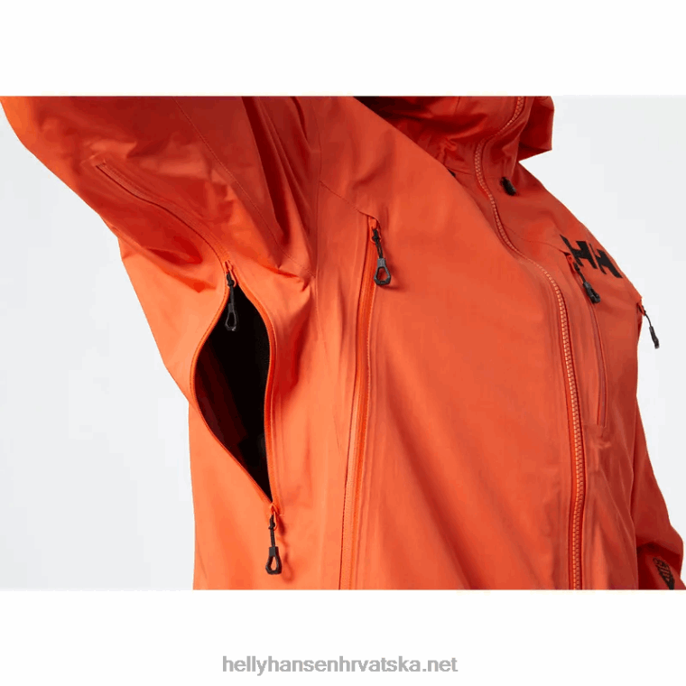 J0HV141 muška jakna od školjke odin 9 worlds infinity muškarci Helly-Hansen svijetli oran