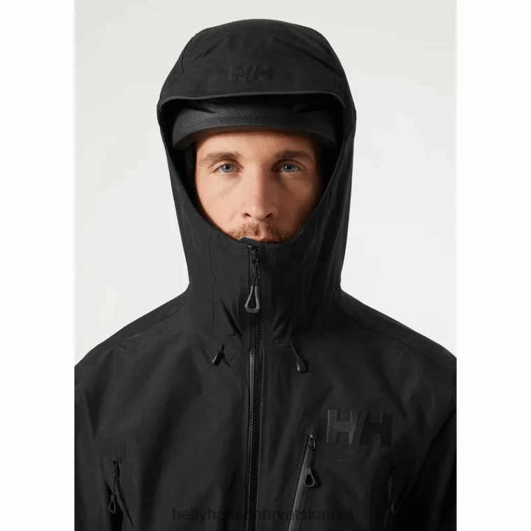 J0HV150 muška odin 9 svjetova 3.0 školjkasta jakna muškarci Helly-Hansen crno