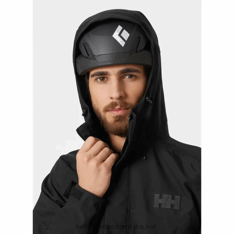 J0HV188 muška jakna od školjki banff muškarci Helly-Hansen crno