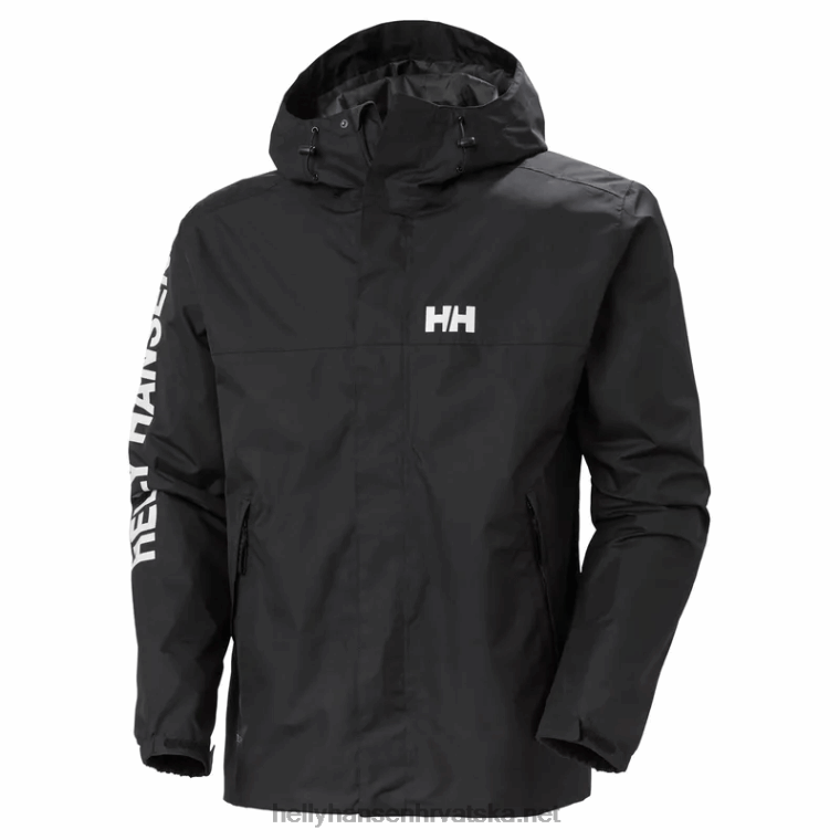 J0HV198 muška ervik jakna muškarci Helly-Hansen crno