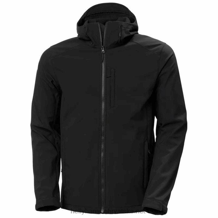 J0HV202 muška paramunt softshell jakna s kapuljačom muškarci Helly-Hansen crno