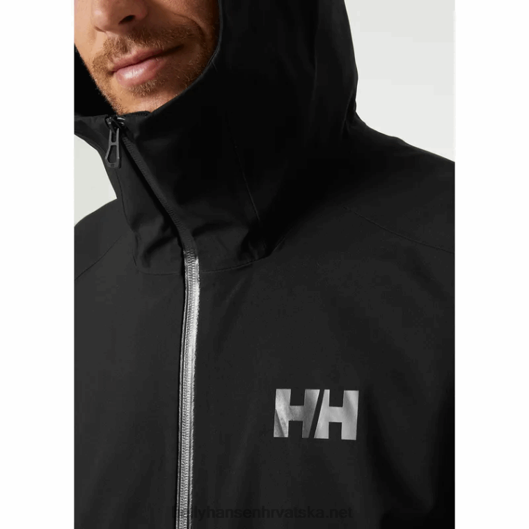 J0HV212 muška verglas troslojna školjkasta jakna muškarci Helly-Hansen crno