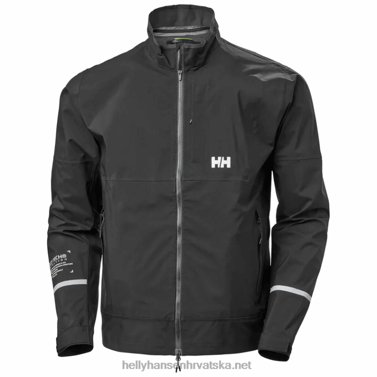 J0HV272 muška 3-slojna biciklistička jakna za vožnju muškarci Helly-Hansen crno