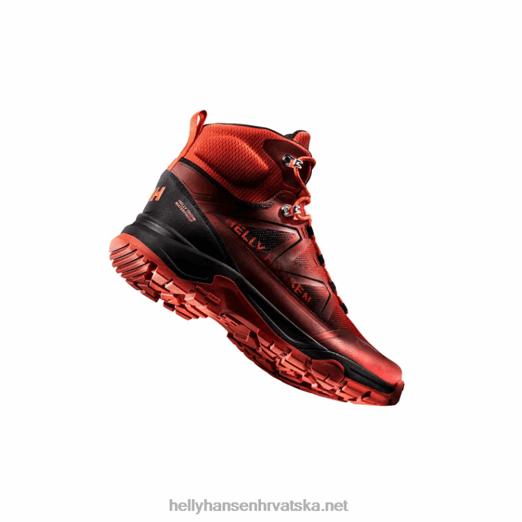 J0HV1128 muške srednje visoke cipele za planinarenje cascade muškarci Helly-Hansen modra magla