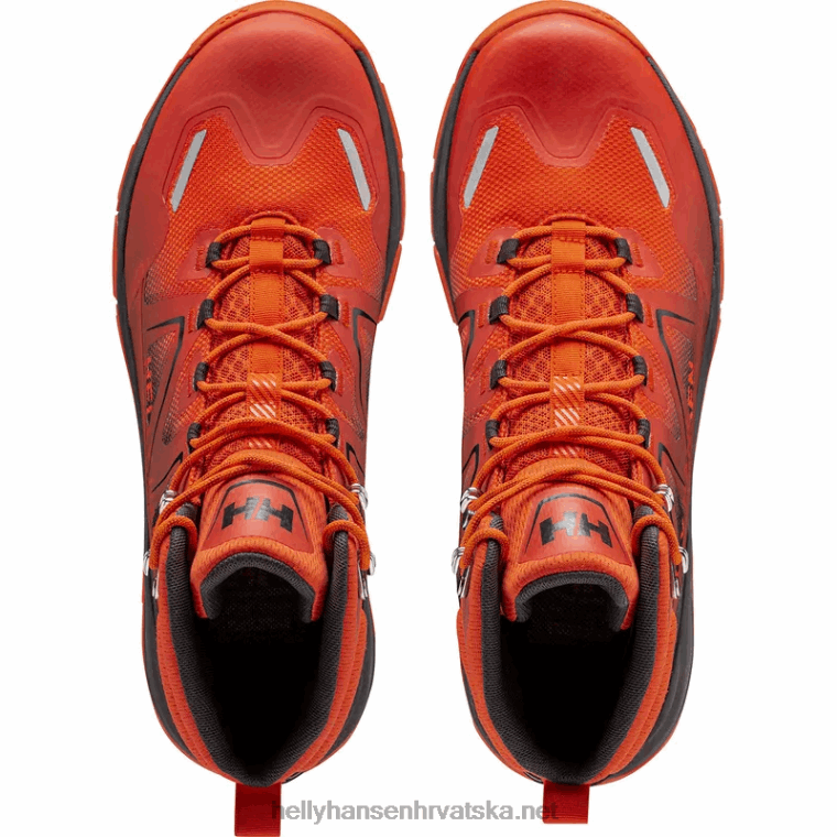 J0HV1128 muške srednje visoke cipele za planinarenje cascade muškarci Helly-Hansen modra magla