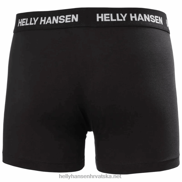 J0HV1026 uniseks 2 pakiranja pamučnih bokserica muškarci Helly-Hansen azurit šunka