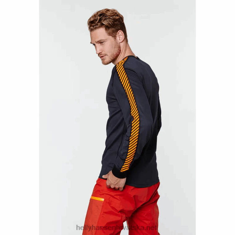 J0HV1047 muški hh lifa traka dugih rukava crew osnovni sloj muškarci Helly-Hansen bijela