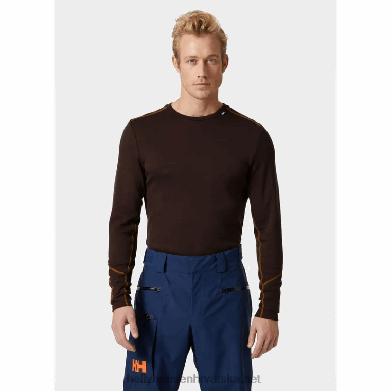 J0HV1071 muški lifa merino srednji sloj za posadu muškarci Helly-Hansen malahit
