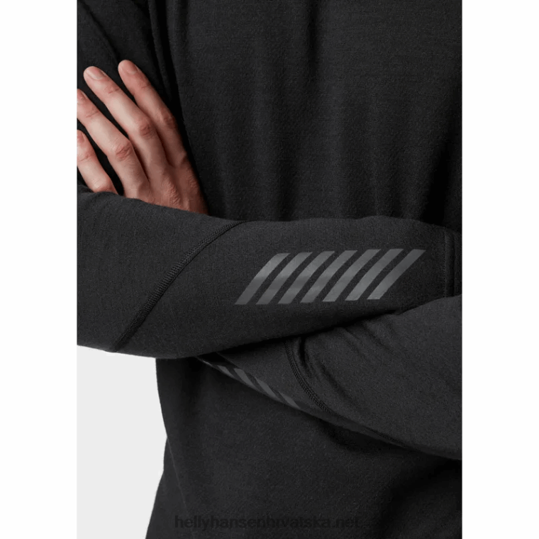 J0HV1076 muški lifa merino srednji sloj za posadu muškarci Helly-Hansen modra magla