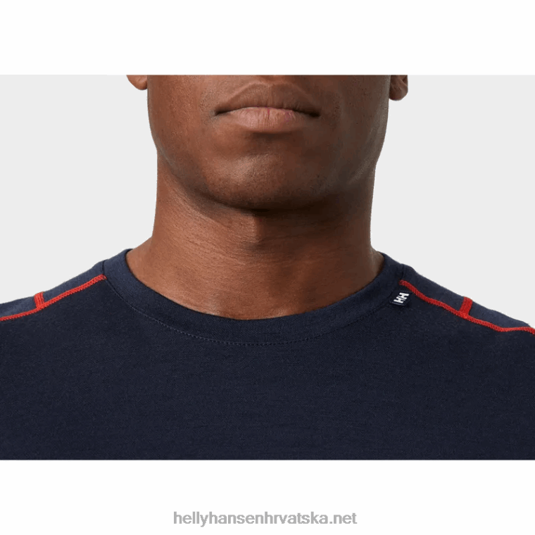 J0HV1082 muške lifa merino lagane 2-u-1 osnovni sloj muškarci Helly-Hansen najtamniji spr