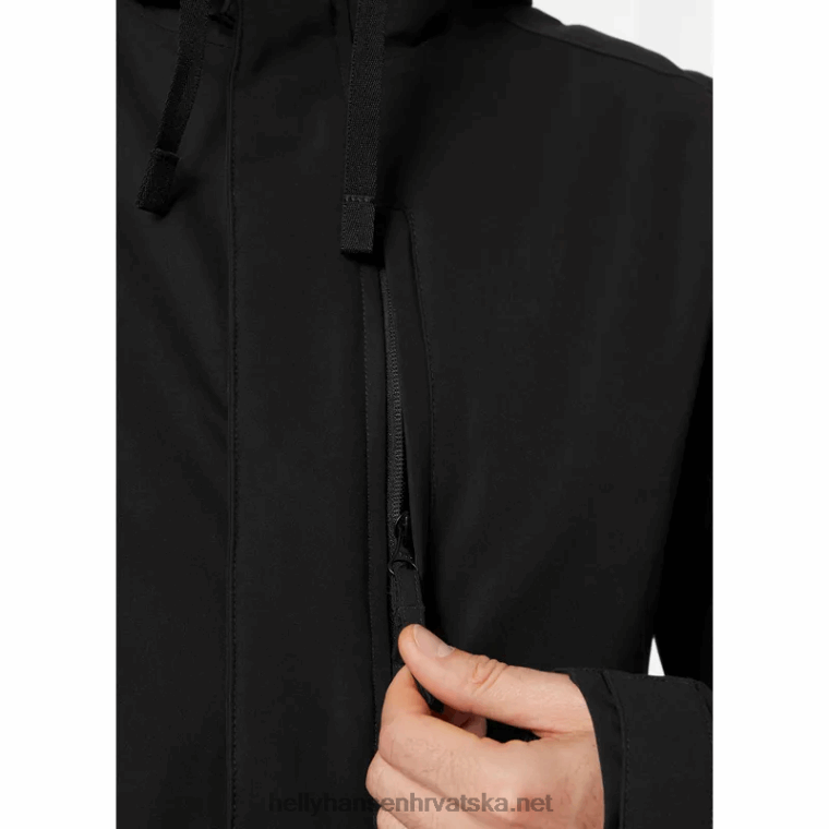 J0HV230 muški izolirani baloner od jednobojnog materijala muškarci Helly-Hansen crno