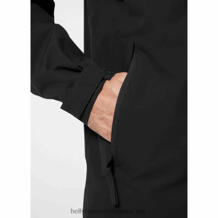 J0HV230 muški izolirani baloner od jednobojnog materijala muškarci Helly-Hansen crno