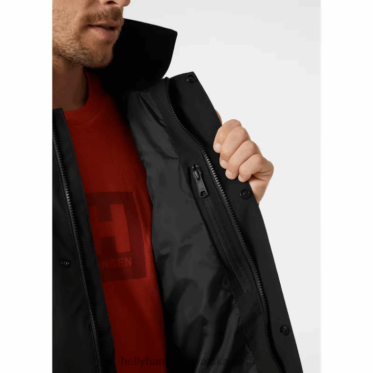 J0HV252 muška kabanica vika muškarci Helly-Hansen crno