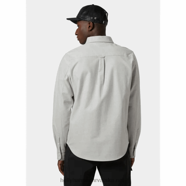 J0HV1013 muška flanelska košulja od organskog pamuka muškarci Helly-Hansen kumin melan