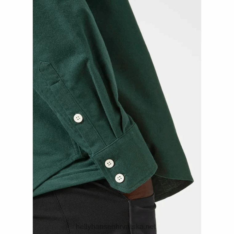 J0HV1014 muška flanelska košulja od organskog pamuka muškarci Helly-Hansen melo siva