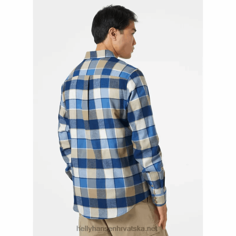 J0HV1019 muška lokka košulja od organskog flanela muškarci Helly-Hansen željezni oksid