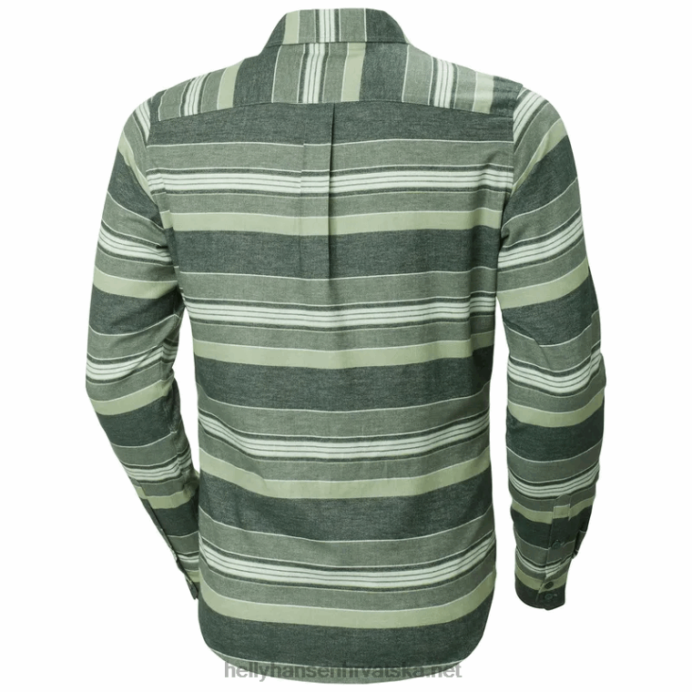 J0HV1020 muška lokka košulja od organskog flanela muškarci Helly-Hansen šljunčana plai