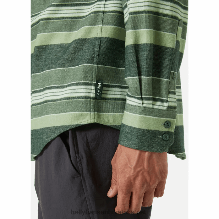J0HV1020 muška lokka košulja od organskog flanela muškarci Helly-Hansen šljunčana plai