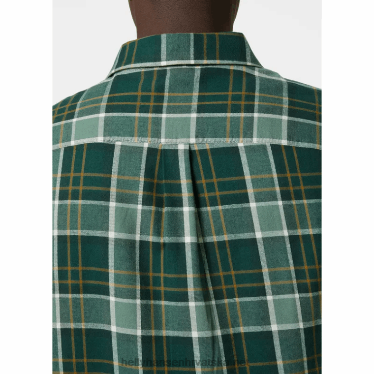 J0HV1021 muška lokka košulja od organskog flanela muškarci Helly-Hansen smreka stri