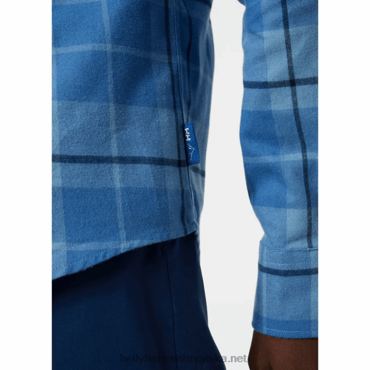 J0HV1022 muška lokka košulja od organskog flanela muškarci Helly-Hansen najtamniji spr