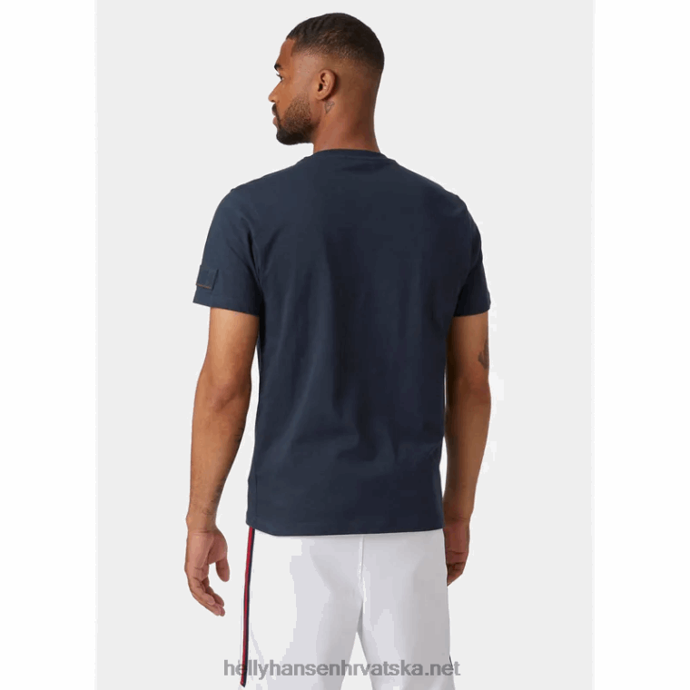 J0HV831 muška rwb grafička majica muškarci Helly-Hansen Crvena