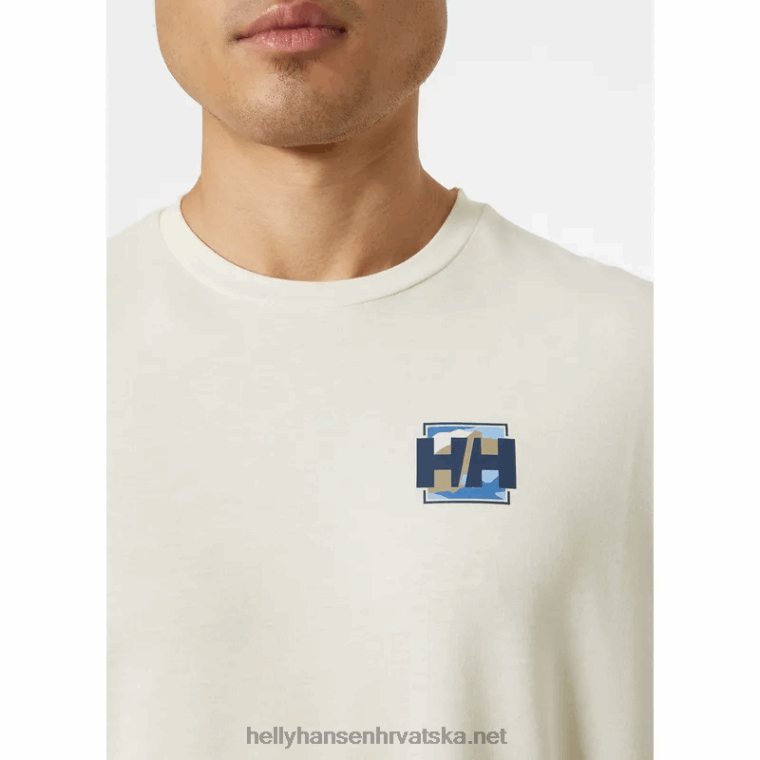 J0HV843 muška skog reciklirana grafička majica muškarci Helly-Hansen metvica