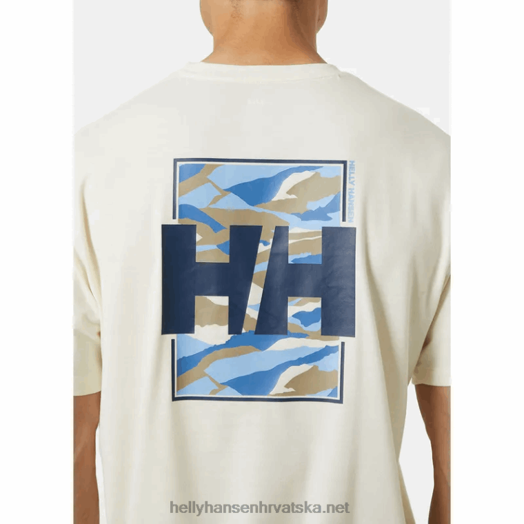 J0HV843 muška skog reciklirana grafička majica muškarci Helly-Hansen metvica