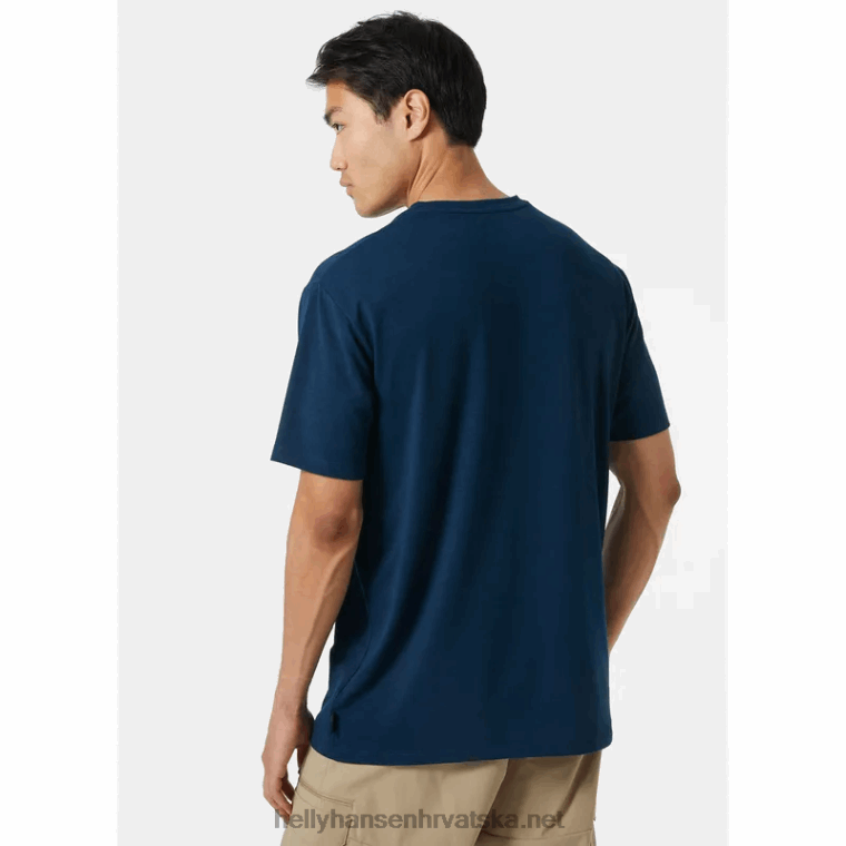 J0HV845 muška skog reciklirana grafička majica muškarci Helly-Hansen smreka mela