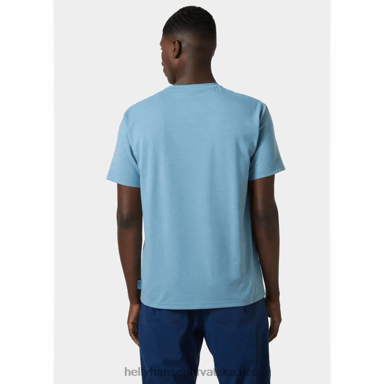 J0HV846 muška skog reciklirana grafička majica muškarci Helly-Hansen ocean