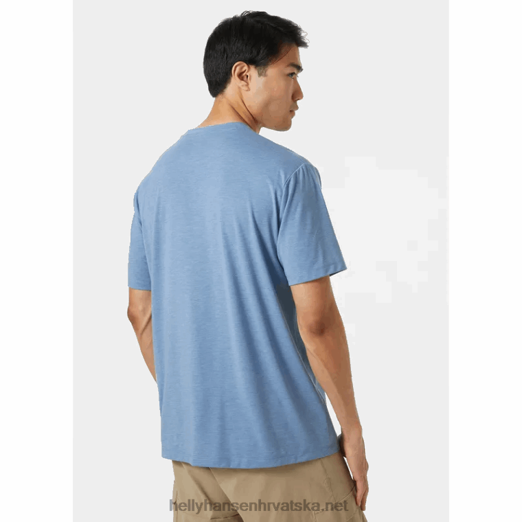 J0HV847 muška skog reciklirana grafička majica muškarci Helly-Hansen plava me magla